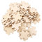 Warmhm 50pcs Pieces Wooden Blank Puzzle Pieces for DIY Crafts Unfinished Jigsaw Blocks for Creative Painting Projects for Home Decoration and Unique