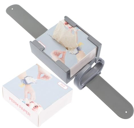 WRITWAA Praktisches Ultrathin Perming Haarpapier Mit Handgelenkband Für Friseurbedarf Haarstyling Zubehör Zum Diy Dauerwellen Haarpflege Haarschneidebedarf