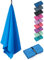 Fit-Flip Microfaser Handtücher - kompakt und leicht - Mikrofaser Handtuch schnelltrocknend - als Reisehandtuch, Sporthandtuch, Strandtuch - Badetuch groß (1x 120x60cm, Sky Blau)