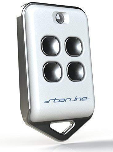 Télécommande Universelle 433 (433.92) MHz Code Fixe, FABRIQUÉ en EU, Portée Longue jusqu'à 200m.reprogrammable, NO Rolling Code (Blanc) FABRIQUÉ EU