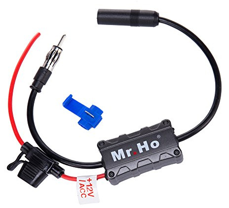 Mr.Ho Car Radio Antenna FM AM Signal Amplifier Booster 12V for Marine Car Boat Truck RV