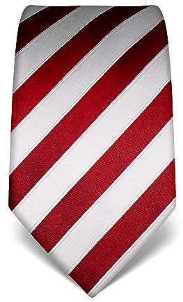 Vincenzo Boretti Herren Krawatte reine Seide gestreift edel Männer-Design zum Hemd mit Anzug für Business Hochzeit 8 cm schmal/breit