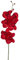 Kunstblumen PHALENOPSIS, ORCHIDEENZWEIG 76 cm. Farbe ROT 1017101-01