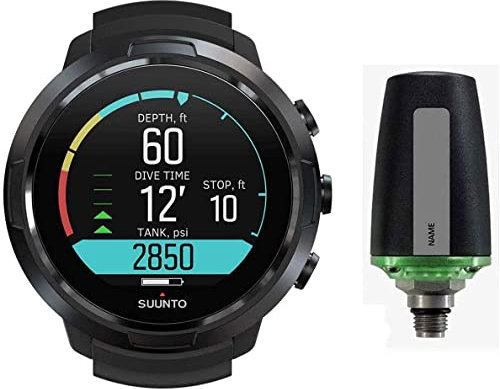 Suunto D5 komplett schwarz mit USB-Kabel und Pod PKG
