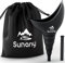 Sunany Urinoir Femme,Urinoir Femelle à Entonnoir en Silicone, Portable pour Pipi Debout Femme,Réutilisable Urinaux Toilette Féminine, pour en Plein air, Activités, Camping,Voyage(Noir)