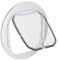 PawHut Chatière pour Chien et Chat Porte magnétique chatiere pour moustiquaire grillé en PC 4 Voies d'accès avec Verrouillage résistante Rigide Panneau de Fermeture Inclus 44 x 4 x 44 Blanc