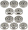 10 Stück Neodym Magnete mit Gewinde M3 Loch Bohrung 16mm Topfmagnete Extra Stark 5KG Mit Innengewinde Schraubbar Flachgreifer Magnet Rund Gewindebohrung