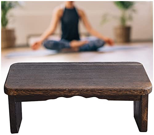 JYCCH Meditationshocker Kniebank, Gebetsbank zum Knien zu Hause mit klappbaren Beinen, Scharniere, ergonomische Bambus-Yoga-Bank für erweiterte Praxis, Geschenke für Buddhisten (Farbe: d