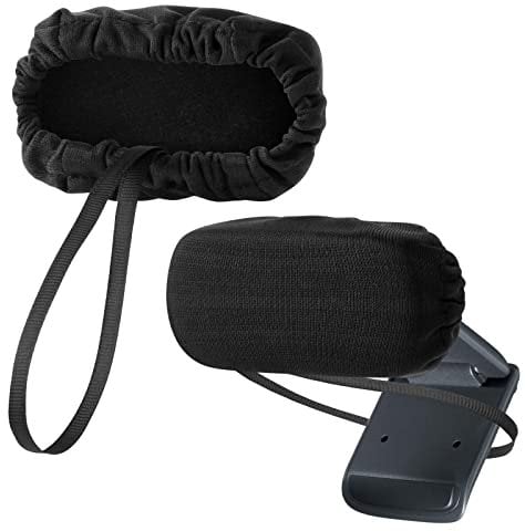 Camera Lens Privacy Webcam Covers Compatible with Logitech HD C270, C310, C505, C920, C922, C922x, Pack of 2 Fabric Dust Cover Case for Most Small Laptop Computer Webcam and Shotgun Camera, Black