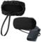 Camera Lens Privacy Webcam Covers Compatible with Logitech HD C270, C310, C505, C920, C922, C922x, Pack of 2 Fabric Dust Cover Case for Most Small Laptop Computer Webcam and Shotgun Camera, Black