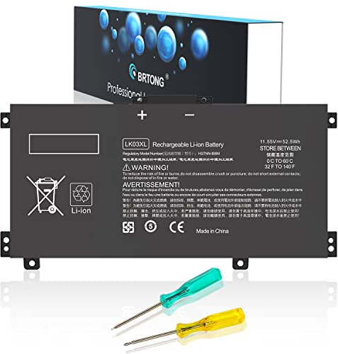BRTONG L09281-855 916368-421 LK03XL Akku für HP Envy X360 Convertible 916814-855 17m-ae0xx 17-bw 17m-ae111dx 15-cn0xxx cn1xxx 15m-bp0xx 15m cp0xxx cn0011dx cp0xxx cp0011dx bp1xx bp112dx