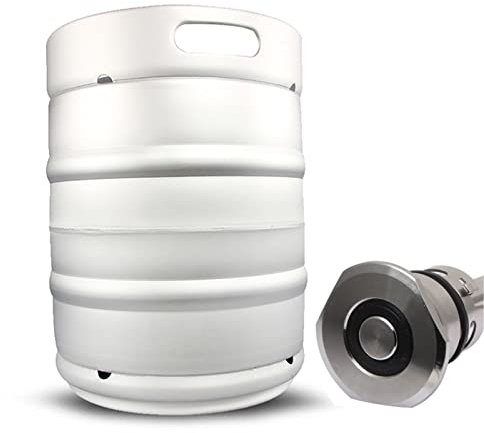 YJSG 50 Liter Edelstahl-Bierfass mit Weinspeer für Zuhause, Küche, Bierbrauen, für Camping, Wandern, selbstbrauen, hält Getränke frisch