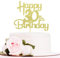 Sotpot Gold Glitter 30 Cake Topper, 30th Birthday Cake Decorations for Birthday Party Anniversary Party Supplies