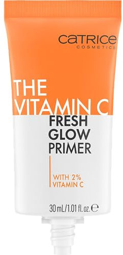 Catrice The Vitamin C Fresh Glow Primer, Orange, with Vitamins, Primer, Radiant, for Dry Skin, Vegan, Paraben-Free, No Microplastic Particles, Nanoparticles Free, Pack of 1 (30 ml)