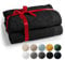 Blumtal Premium 2-TLG. Saunatuch Set 80x200cm - Saunahandtuch Oeko-TEX Zertifiziert, 100% Baumwolle, Frottier XXL- Saunatücher, Extra Weich und Saugstark, Schwarz