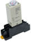 FADUNI Interrupteur à Bouton-Poussoir H3Y-2 Relais temporisé AC 110V 0-60 Sec avec Socle Interrupteur à Bouton-Poussoir