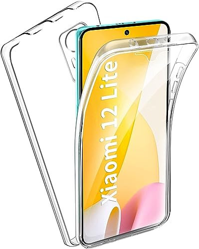Max Power Digital Hülle für Xiaomi Mi 13 Lite 360 Grad Transparent Silikon Schutzhülle Durchsichtig Beide Seiten Doppelseitig Full Body Vorne und Hinten Stoßfest Case (Xiaomi Mi 13 Lite)