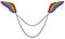 PrideGEO Regenbogen Brosche, LGBTQ+ Pride Pin Anstecker, kreatives Design für Kleider, Anzüge, Jacke, Taschen, Rucksäcke - Rainbow Wings