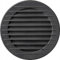AirRoxy Grille Aeration Ronde 100mm - Grille Ventilation au Design Moderne - Grille de Protection Contre les Intempéries avec Filet Anti-Insectes - Direction de l'air vers le bas (Graphite)