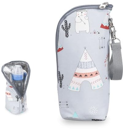 IUDWCG 1 Pcs Babyflasche Isolierung Tasche, Babyflasche Tasche, Babyflasche Thermostat, tragbare Babyflasche Tasche für Kinderwagen Outdoor Reisen