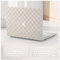 BYCeKe Funda rígida de piel con textura a cuadros y cubierta para teclado, compatible con MacBook Pro de 13 pulgadas M2 2024, 2023, 2022-2016, A2338, M1, A2251, A2289, A1989, A1708, A1706, a cuadros,