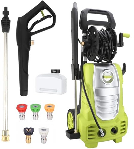 CKductpro Electric Pressure Washer 2400PSI 1.67GPM Power Washer with 20FT Hose,Portable Pressure Cleaner Machine With 5 Different Pressure Tips, Foam Cannon and Spray Gun for Car, Patio (2400 PSI)
