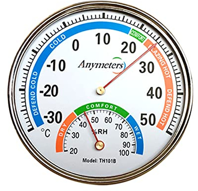Indoor Outdoor Hygrometer Thermometer Wetter Temperatur Luftfeuchtigkeit Messgerät Wandmontage