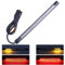 Kinstecks ​​32 LED Indicador de motocicleta Tira de luz LED flexible para motocicleta Luz de giro Luz de freno Luz de conducción Universal para motocicleta Scooter Harley Kawasaki Yamaha Suzuki