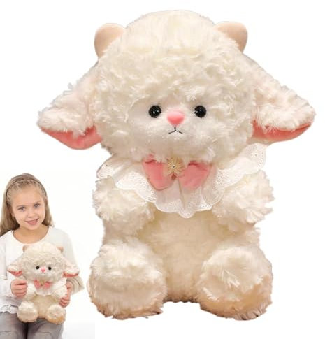 Lovely Lamb Gongzi – Superweiches Wollspielzeug, kleines Wollspielzeug – 0 Kissen mit Schafen aus Plüsch, geeignet als Geburtstagsgeschenk, Dekoration des Hauses, Schaf aus Plüsch für Kinderzimmer