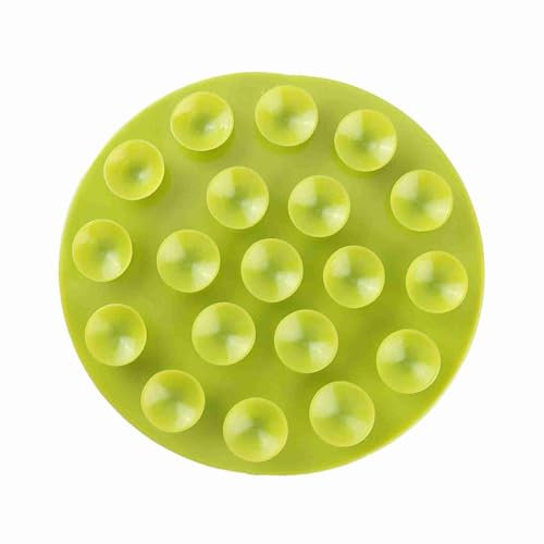 Tapis à Ventouse Magique pour bébé et Enfant, ventouses Double Face, Assiette antidérapante, Bol, Couverts, napperons résistants à la Chaleur Qui collent à la Table, Portables, (Vert)