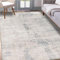 Homcomodar Moderne Teppich Wohnzimmer Waschbar Teppich Schlafzimmer Abstrakter Kurzflor Teppiche für Wohnzimmer Kinderzimmer Esszimmer(Taupe,122x170cm)