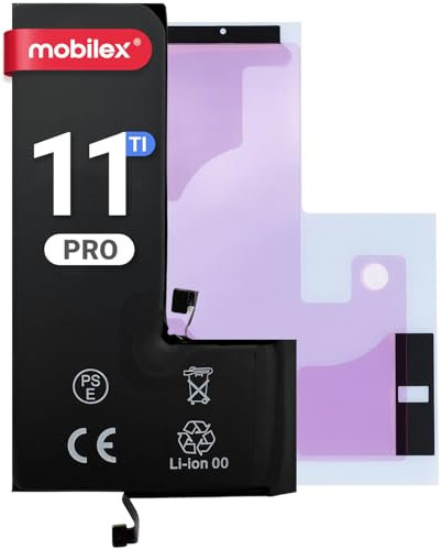 MOBILEX® Batería para iPhone 11 Pro | 3300mAh - OEM | Interna Repuesto con Adhesivo | Chip TI | Alta Capacidad