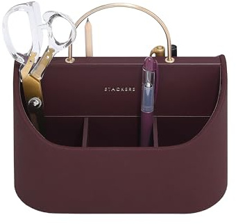 Garnet Stationery Caddy with Handle
