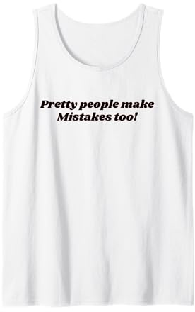 Hübsche Leute Machen Fehler zu lustig Y2K Tank Top