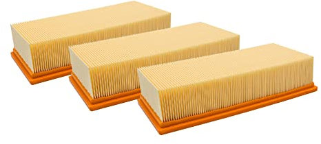 vhbw 3x Flachfaltenfilter kompatibel mit Kärcher IVC 60/30 Ap M Z22, 60/30 Ap, 60/24-2 Ap Staubsauger - Filterelement