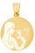 Amor Motivanhänger Unisex Damen Herren Anhänger, Gold, Jungfrau, Kommt in Schmuck Geschenk Box, 2020786