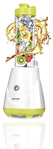 MPM MBL-20 Good To Go Glass Blender, Personal Blender mit 2 x 600ml Flaschen, Smothie, 250W, BPA frei