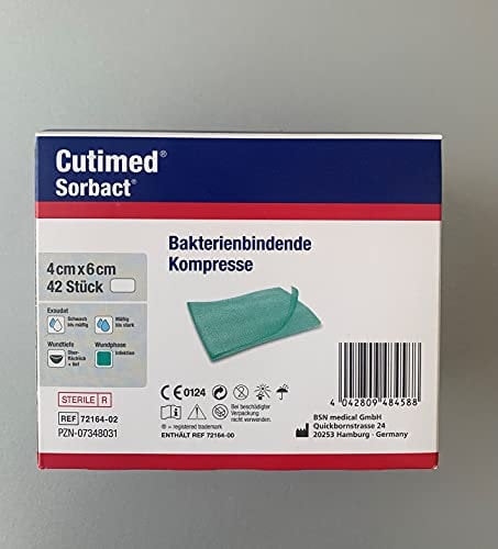 Cutimed Sorbact Kompressen 4x6 cm, 42 St