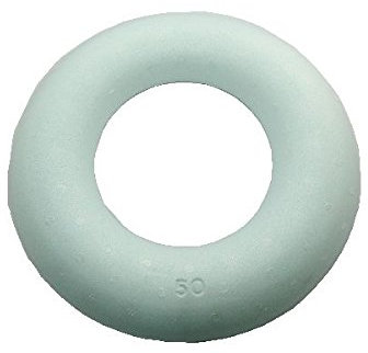 Decpero Styropor-Halbring I Ø 50cm I Flache Unterseite I 1 Stück