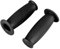 Nikou Motorrad Griffe, 25mm Universal Lenkergriffe Anti Rutsch Streifen Vintage TPU-Griff Lenkergriff für Motorrad Moped Quad Mofa (Schwarz)