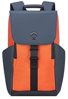 DELSEY PARIS - Securflap - weicher Rucksack - 45 x 31 x 14 cm - 21 Liter - S - Orange