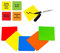 25 Beschreibbare Magnete 7,5 x 7,5 cm mit Whiteboard Marker für Scrum, Agile, Kanban oder Lean - Mix - 5 Farben
