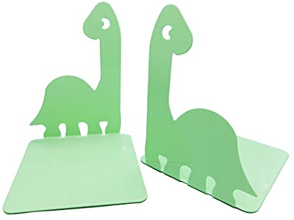Artkingdome 1 paire de serre-livres préhistoriques Dinosaures Noskid Vert clair