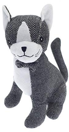 Herringbone Cat Design Door Stop or Draught Excluder (Door Stop)