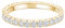 Lisandra Scott Eternity Ring Treasure 925 Sterlingsilber mit Zirkonia Kristall Damenring in Silber, Rosegold und Gold für Damen, Frauen mit Funkelnden Steinen Breit (50, Gold)