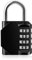 4 Digit Padlocks Locker Padlock for Gym Locker, Weatherproof Outdoor Padlock for Fence gate, Shed, Garage, Shed, Backyard, Hasp Locker