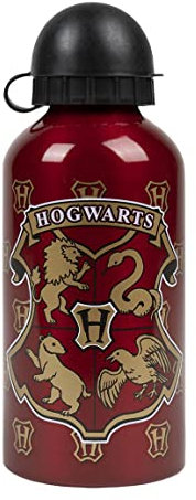 Harry Potter Bouteille Rechargeable, Conception Aluminium Résistant aux Fuites, Bouteille D'eau pour Enfants et Adolescents, Bouteille de Voyage Poudlard, Capacité 500 ml