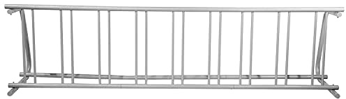 VEVOR Floor Bike Rack, 9 Holders All-Steel Grid Bike Rack, 111 Length Single-Side Storage Stand, Sturdy Base and Used for Outside Occasions, Schools, Garages, Front Yards, Backyards, Bike Events