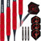 Unicorn Core Plus Dartpfeile aus rotem Messing, weiche Spitze, 16 g