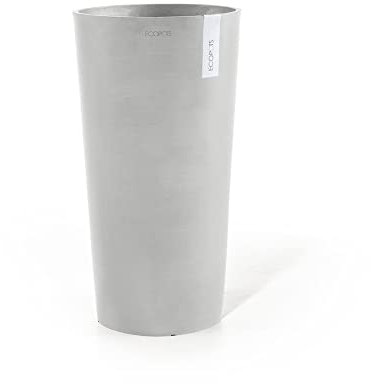 Pot Haut Amsterdam 66 Blanc Gris - Ø 34 x H. 66 cm - 35,6 L